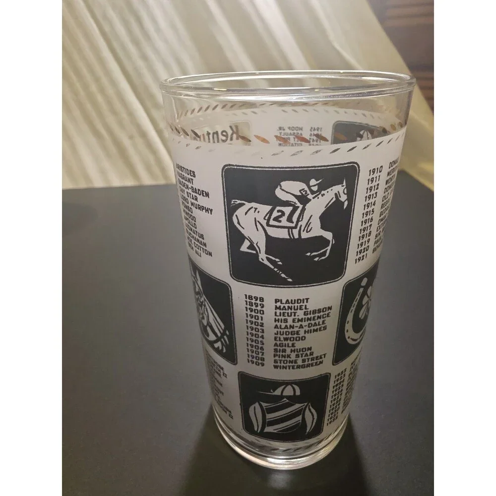 Kentucky Derby 1967 93rd Running Mint Julep Glass Churchill Downs Vintage VtG